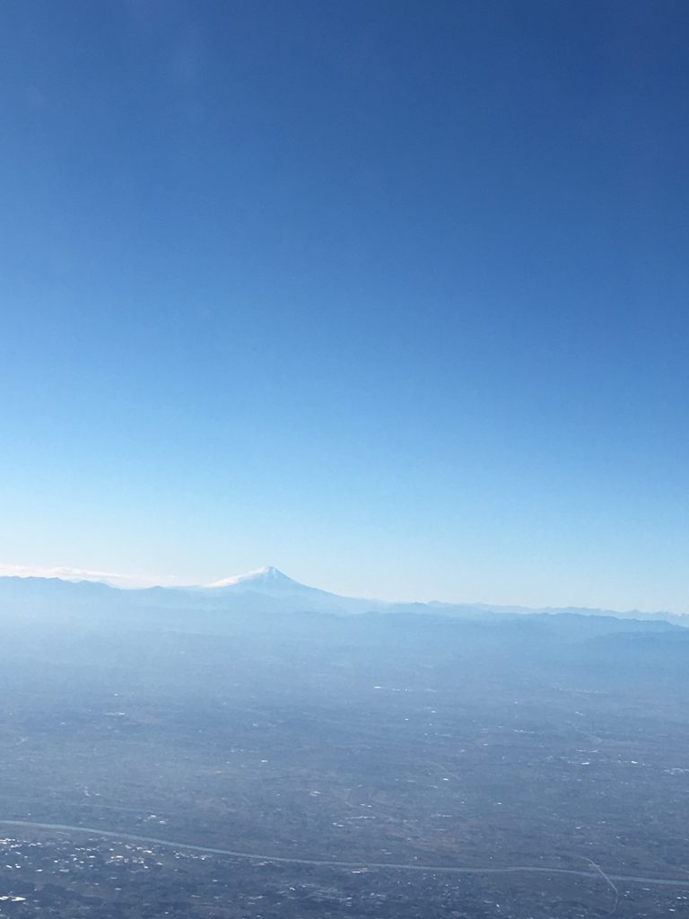 a mountain in the distance