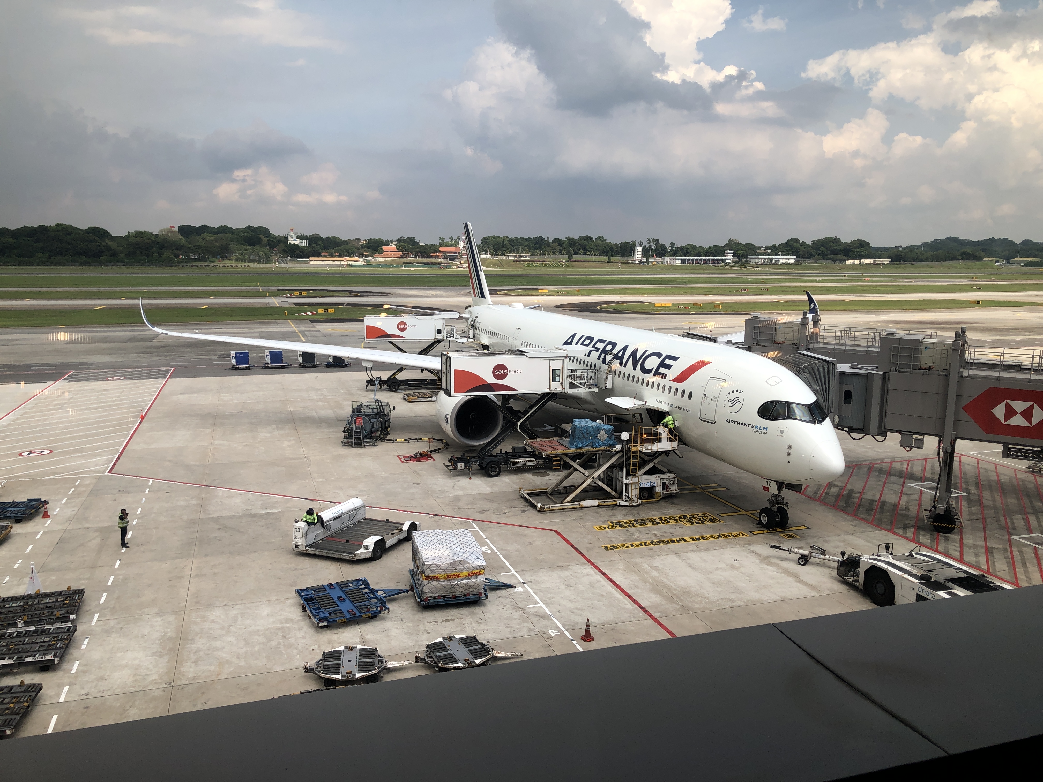 an airplane on the tarmac