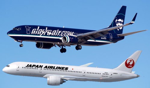 アラスカ航空(AS)が日本航空(JL)のプレミアムエコノミーをマイレージチャートから削除
