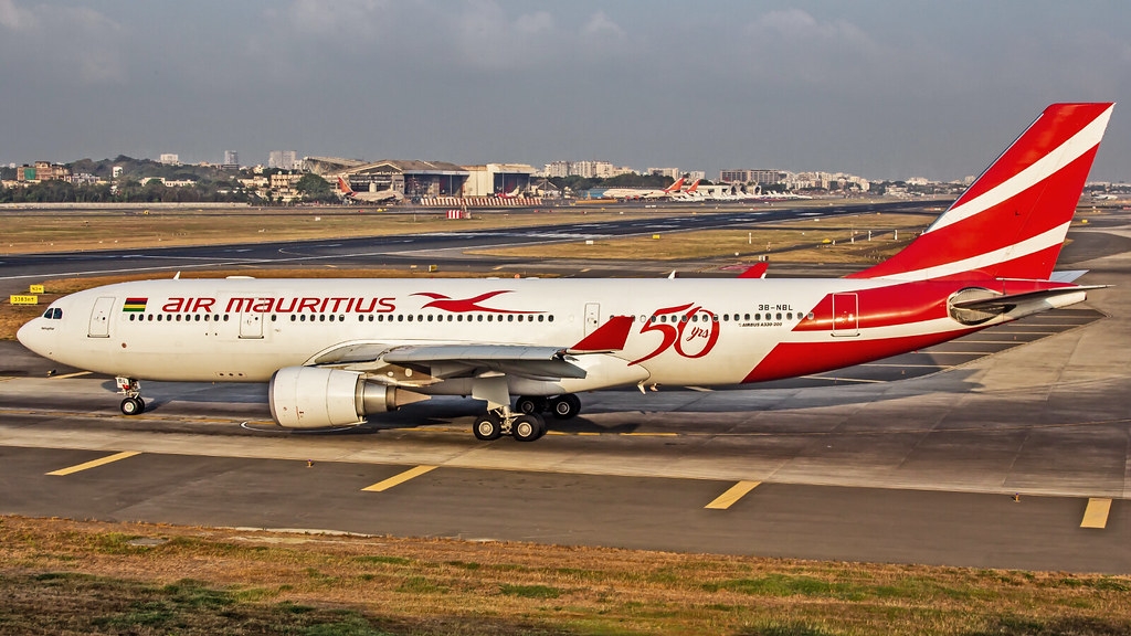 滑走路に止まっている飛行機