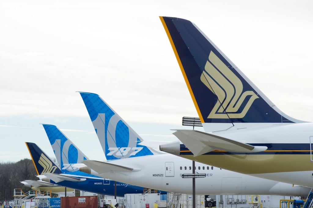 飛行機の尾翼