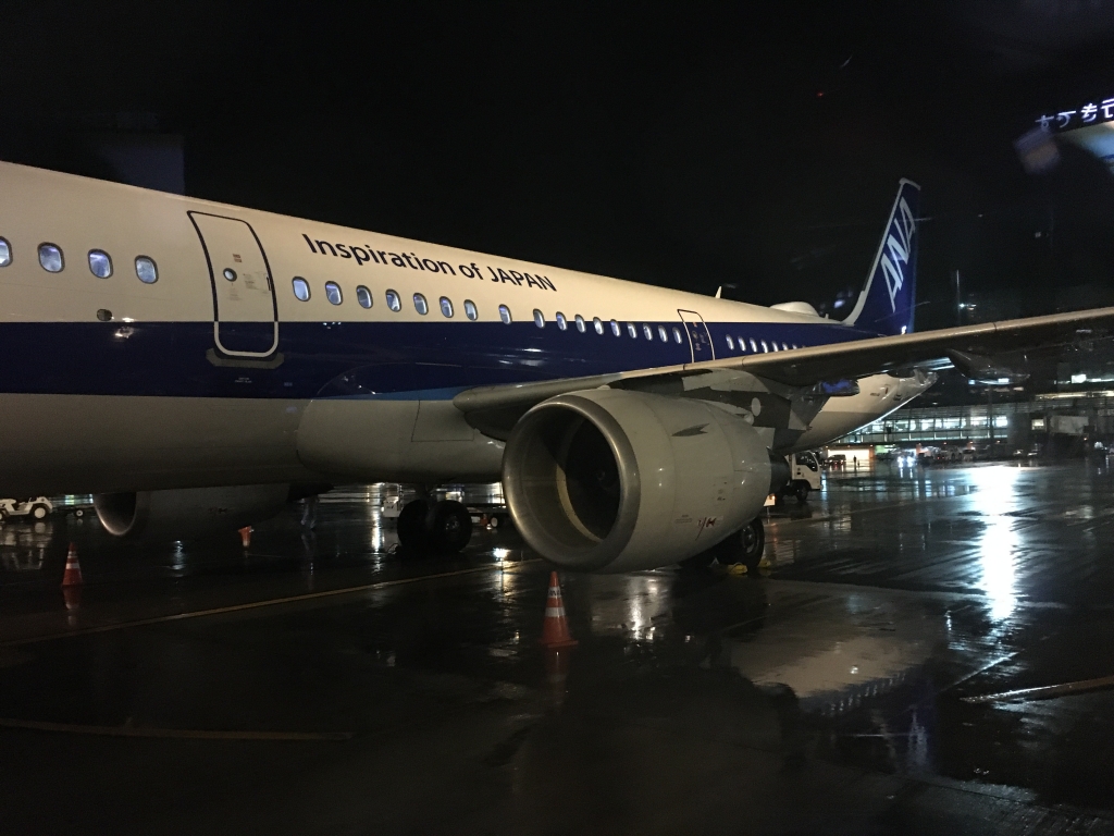空港にいる飛行機