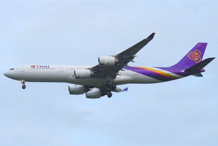 タイ国際航空(TG)が保有していたエアバス A340機材を売却