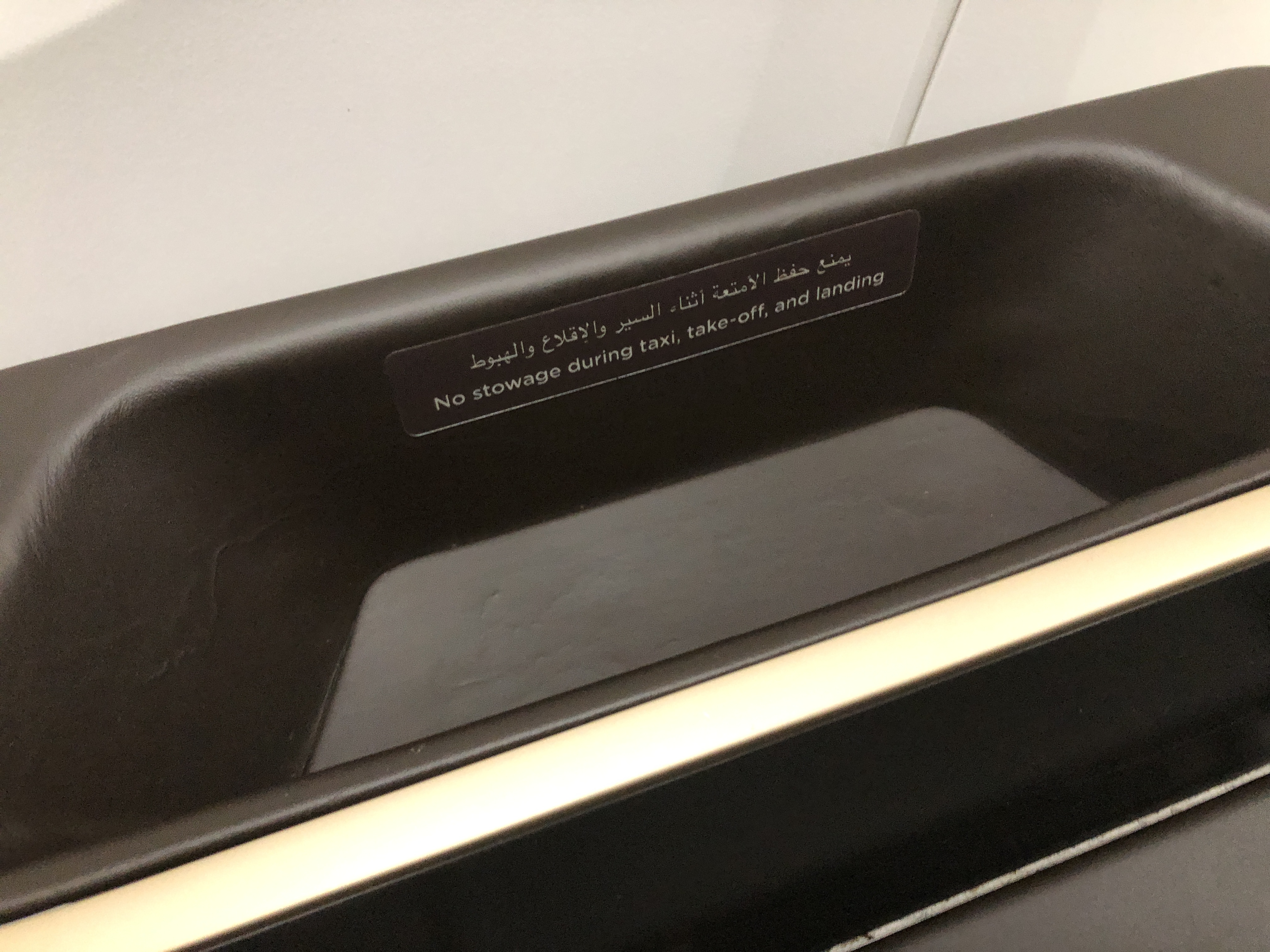 a black object with a white text on it
