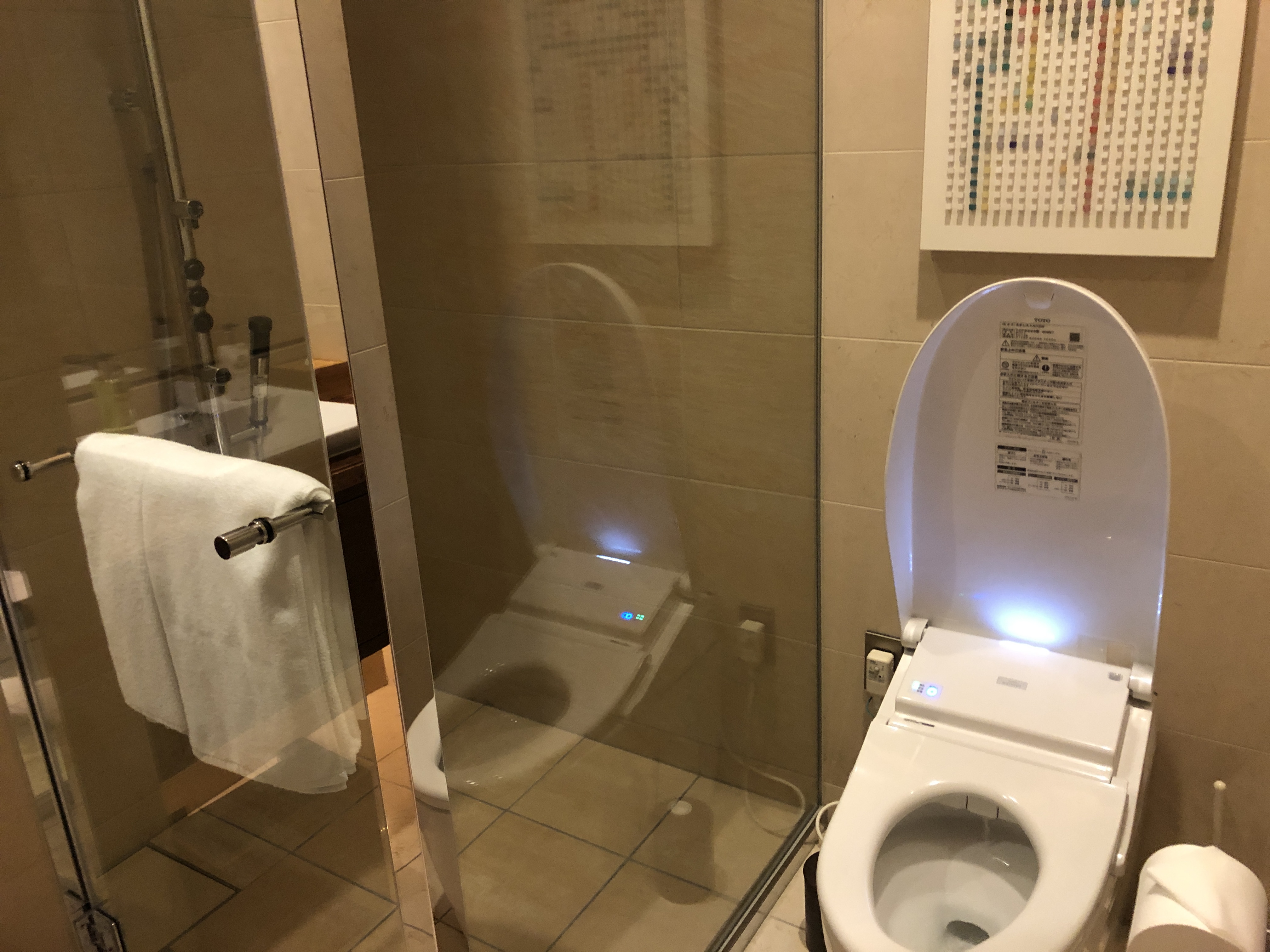 バスルームの一角にある便器