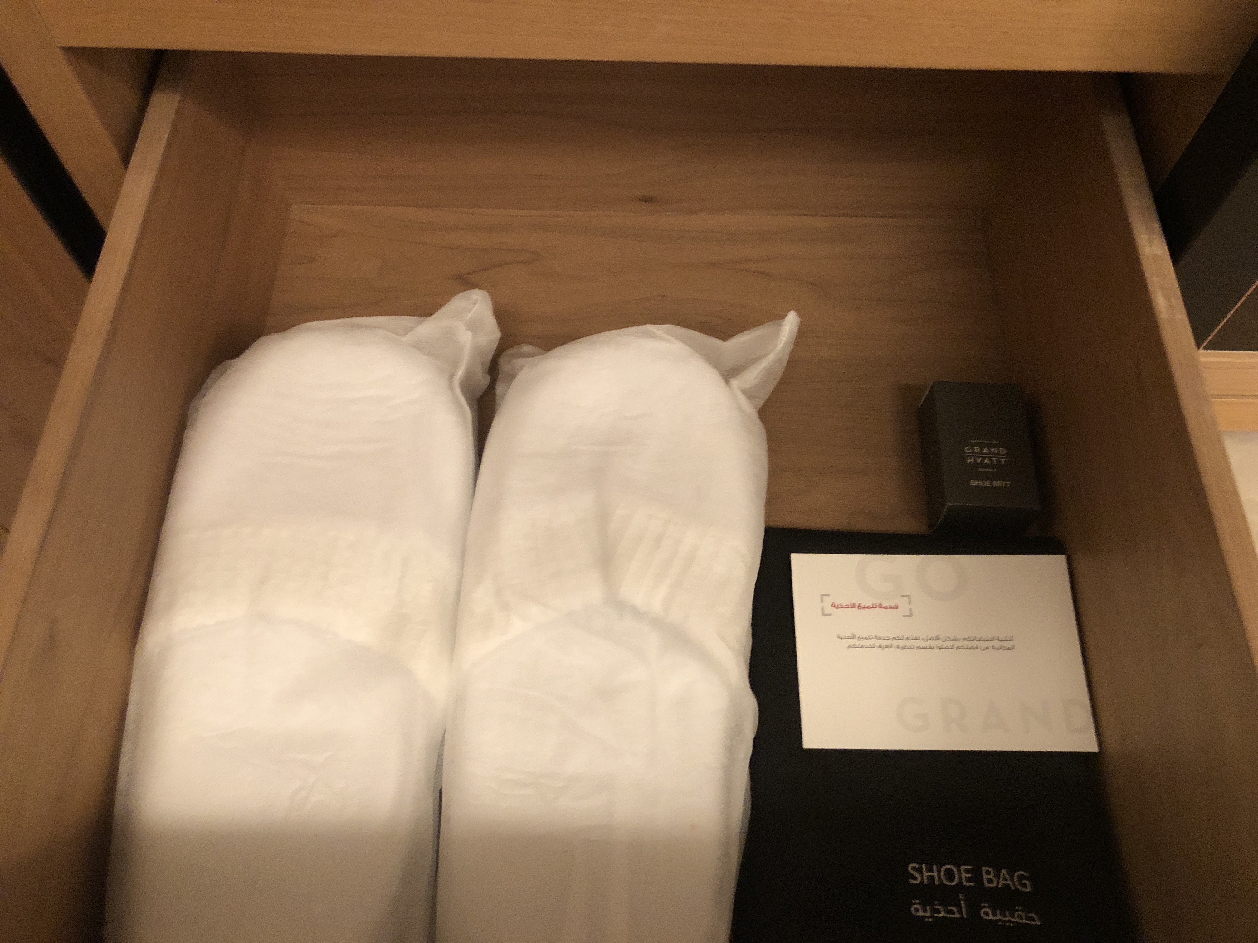 a pair of white socks in a drawer