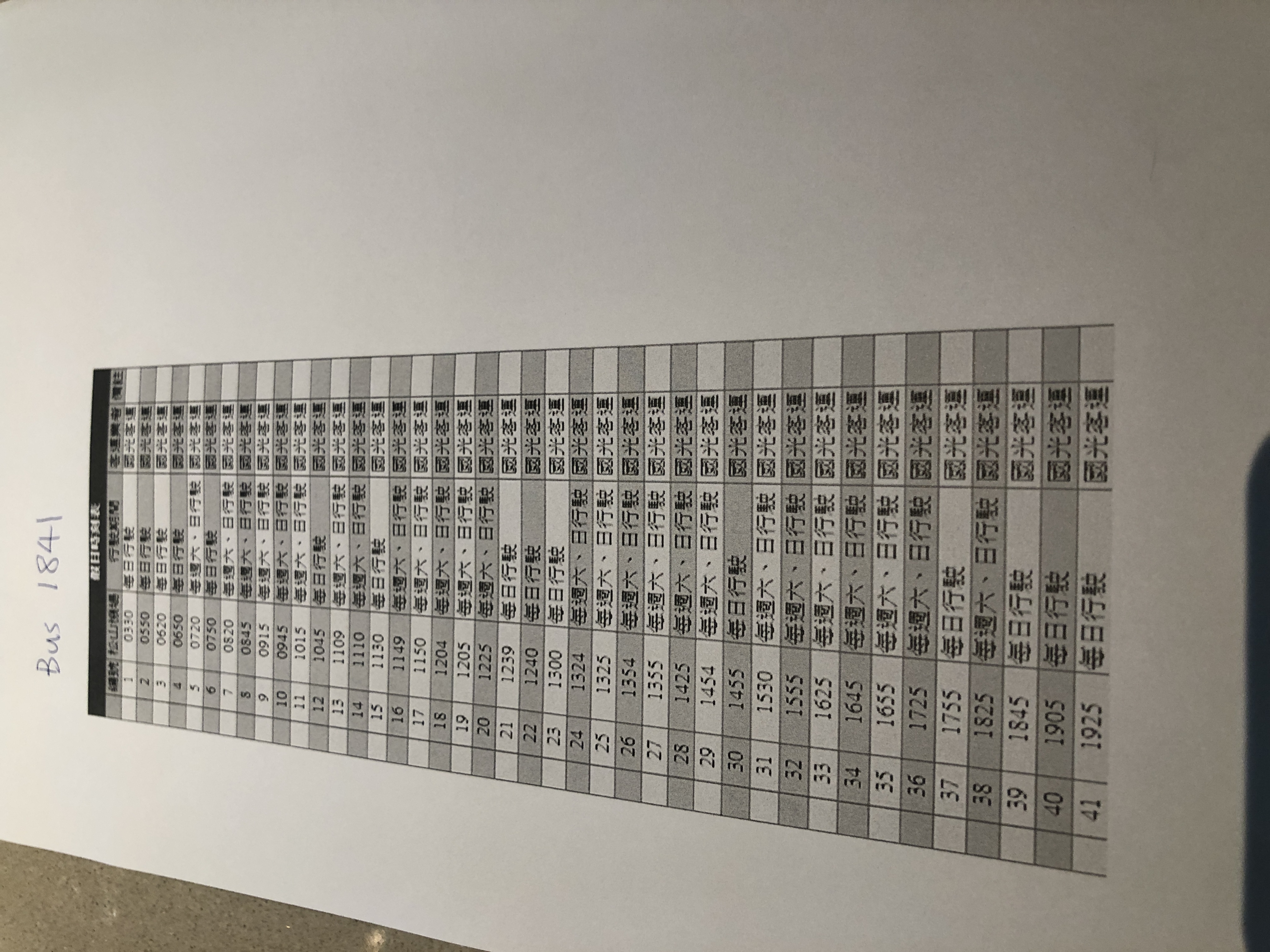 文字の書かれた紙