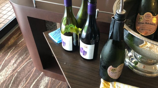 a group of bottles on a table