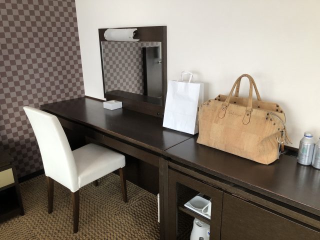 a bag on a counter