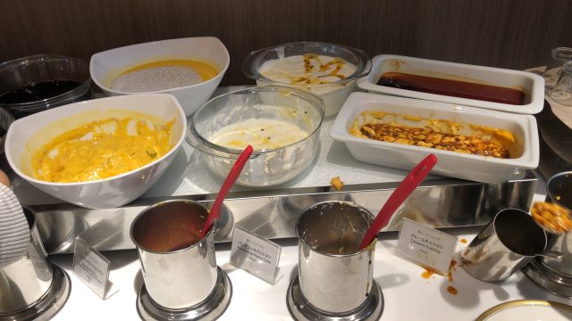a tray of food