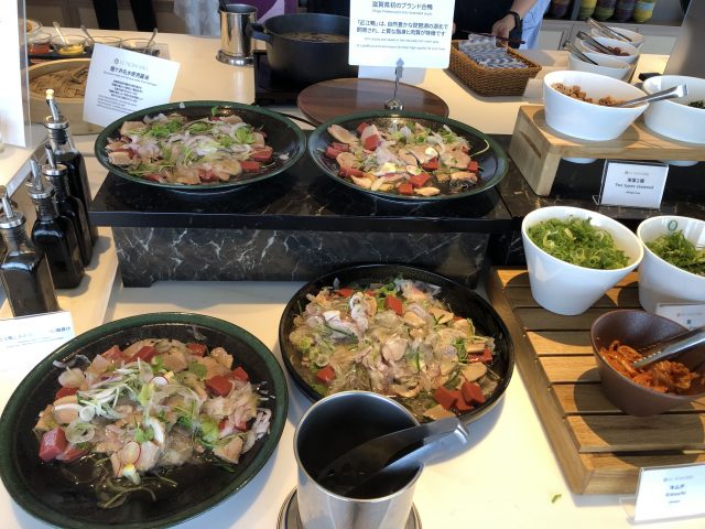 a table full of food