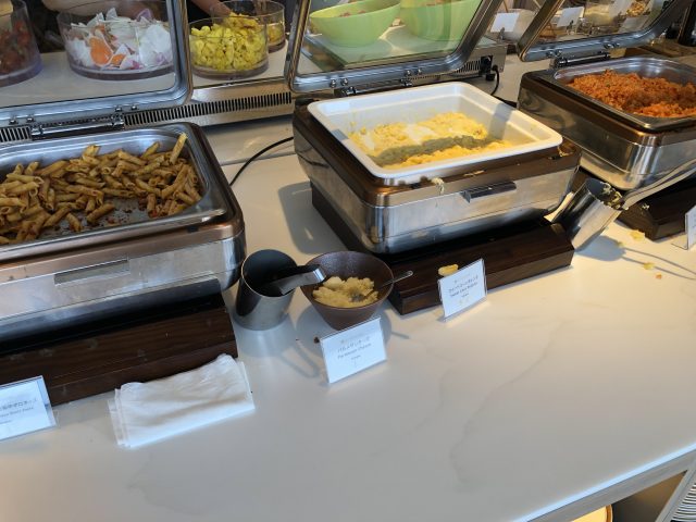 a table full of food