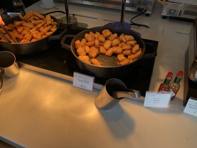a pan of food on a table