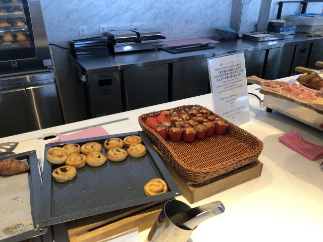 a table with food on it