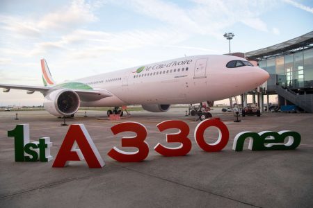 エア・コートジボワール(HF)のエアバスA330-900neoがパリ(CDG)に就航