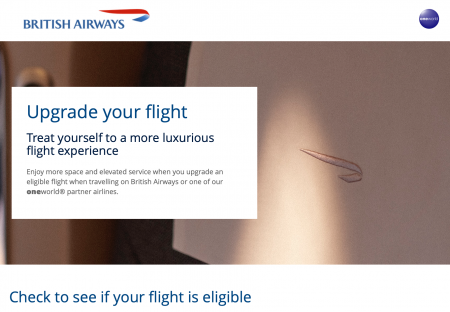 ブリティッシュ・エアウェイズ(BA)もアップグレードの入札制度を一部導入